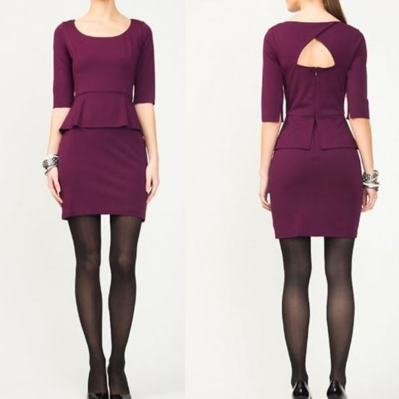 Peplum Dress with Cut-Out Back *Made in Canada* Size XXS - Picture 4 of 9